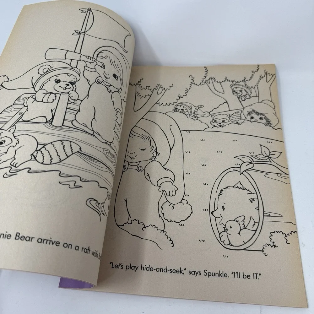 Vintage 1987 Jammie Pies Checkerboard Press Coloring Book Unused Rare